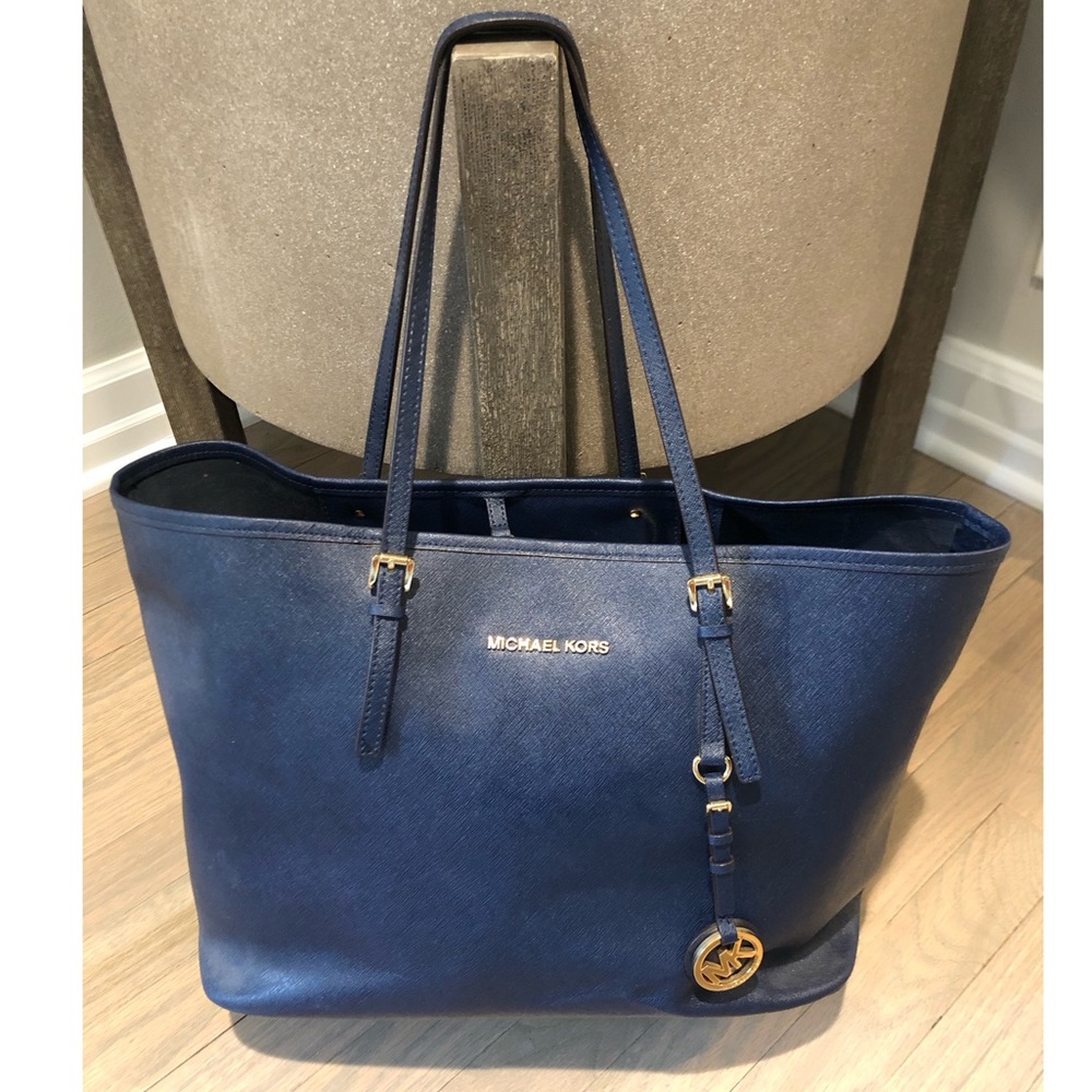 Blue Michael Kors Tote